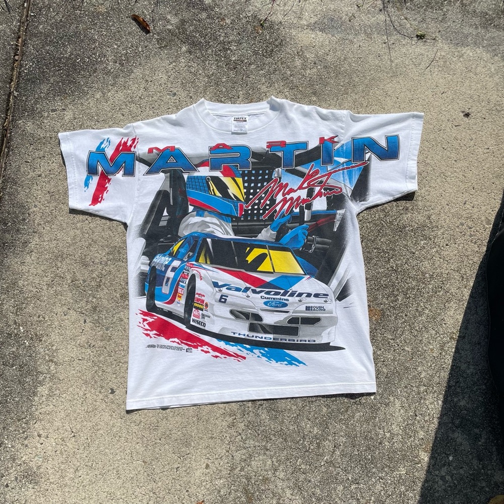 Vintage Mark Martin AOP NASCAR Shirt